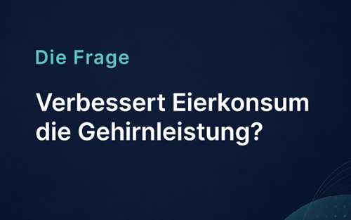 Verbessert Eierkonsum die Gehirnleistung?