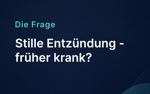 Stille Entzündung – früher krank?
